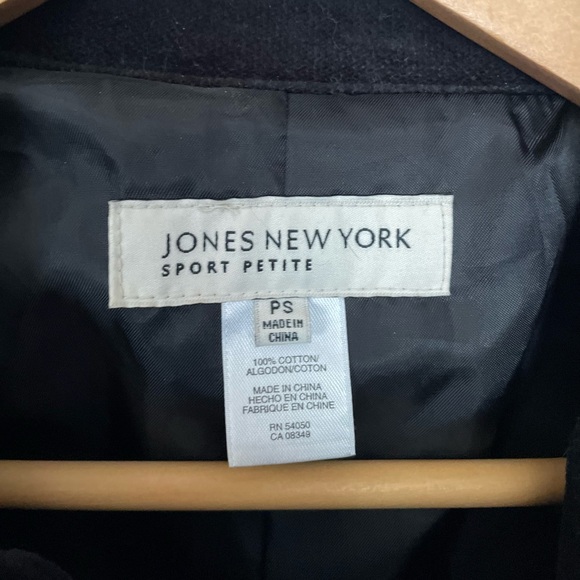 Jones New York Black Pea Coat - Picture 3 of 5